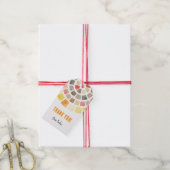 Bedankt tag met waterverf cirkel cadeaulabel (Met Touw)