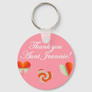 Bedankt tante Jeannie Sleutelhanger