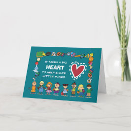 Bedankt, Teacher Custom Kaart