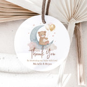 Bedankt Teddy Bear Baby shower Bedankjes Labels
