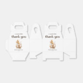 Bedankt Teddy Bear Genderneutraal Baby shower Bedankdoosjes (Uitgevouwen)