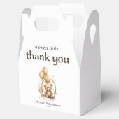 Bedankt Teddy Bear Genderneutraal Baby shower Bedankdoosjes (Geopend)