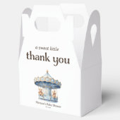 Bedankt Teddy Bear Twin Boys Baby shower Bedankdoosjes (Geopend)