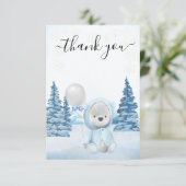 Bedankt Teddy Bear Winter (Staand voorkant)