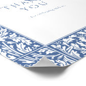 Bedankt Teken gasten Victoriaans Vintage Poster (Hoek)