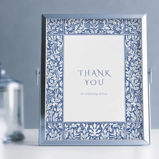 Bedankt Teken gasten Victoriaans Vintage Poster