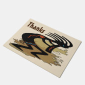 Bedankt, tekst bewerken, Cocopelli Deurmat (Schuin)