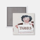 BEDANKT, tekst bewerken Magneet (Voorkant / Achterkant)