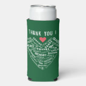 Bedankt Tekst Koelbox Gift gepersonaliseerd Seltzer Blikjeskoeler (Seltzer Voorkant)
