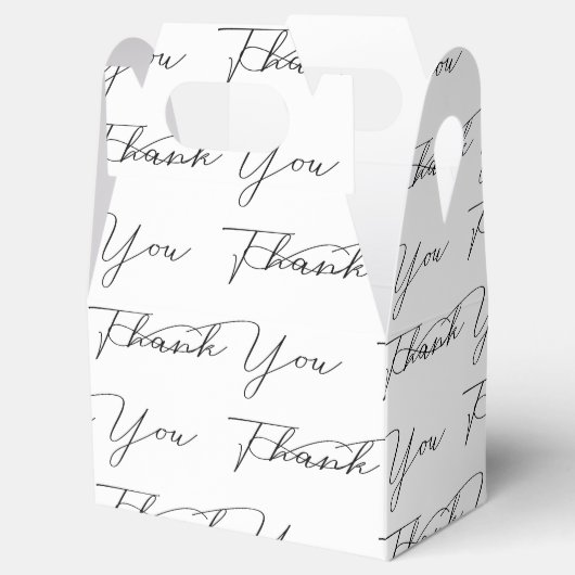 Bedankt Tekst Op Wit  Bedankdoosjes (Geopend)