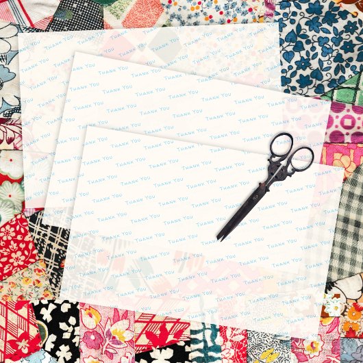 Bedankt Tekst Zakelijk Tissue Paper ECRU Tissuepapier