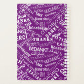 Bedankt tekstplanner Paarse of kies kleuren Planner (Achterkant)