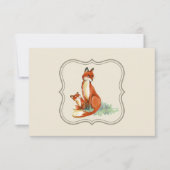 Bedankt ter illustratie van Momma Fox en Baby Wate Kaart (Voorkant)