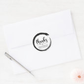 Bedankt ter ondersteuning van kleine bedrijven ronde sticker (Envelop)