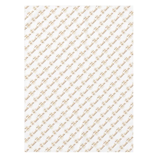 Bedankt.text. Tafelkleed (Voorkant)