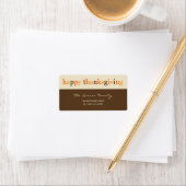Bedankt Thanksgiving adreslabel geven Etiket (Insitu)