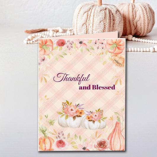 Bedankt Thanksgiving Autumn Customize Feestdagen Kaart