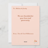 Bedankt Thanksgiving Autumn Customize Feestdagenkaart (Achterkant)