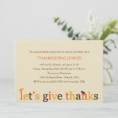 Bedankt Thanksgiving binnenuitnodiging Kaart (Staand voorkant)