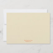 Bedankt Thanksgiving binnenuitnodiging Kaart (Achterkant)