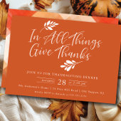 Bedankt Thanksgiving eten Kaart