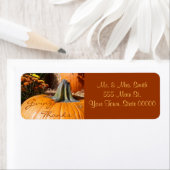 Bedankt Thanksgiving label geven (Insitu)