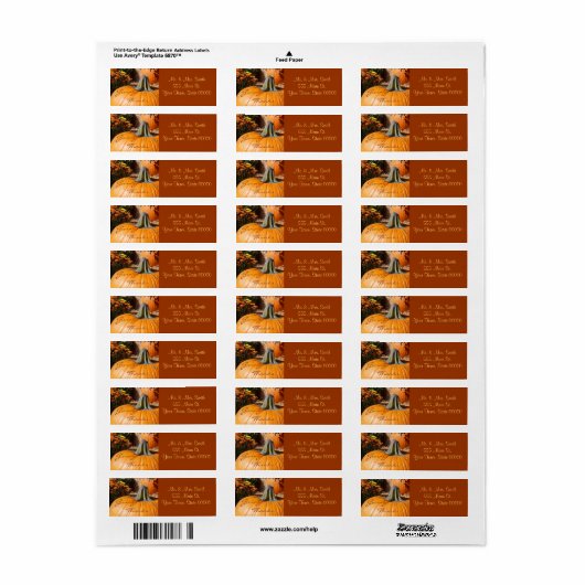 Bedankt Thanksgiving label geven (Full Sheet)