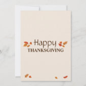 Bedankt Thanksgiving Turkije (Achterkant)