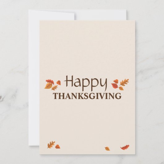 Bedankt Thanksgiving Turkije (Achterkant)