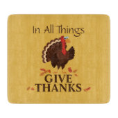 Bedankt Thanksgiving Turkije Snijplank (Voorkant)