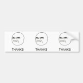 Bedankt thema - Bumpersticker (Voorkant)