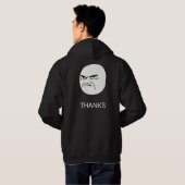 Bedankt thema - Design Black Hoody (Achterkant volledig)