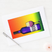 Bedankt toast rechthoekige sticker (Envelop)