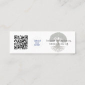 Bedankt Tree of Life kortingscode QR Invoegen Mini Visitekaartje (Achterkant)