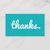 BEDANKT | trendy kleurrijk dank u visitekaartje (Voorkant)