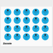 Bedankt Trendy Ronde Sticker (Vel)