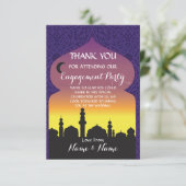 Bedankt Trouwdag Arabische Nacht Kaart (Staand voorkant)