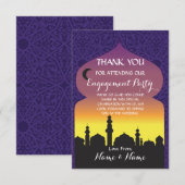 Bedankt Trouwdag Arabische Nacht Kaart (Voorkant / Achterkant)