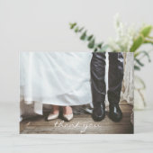 Bedankt Trouwdag Persoonlijke 5' x 7" Notitiekaart (Staand voorkant)