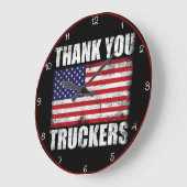 Bedankt Truckers Amerikaanse vlag Grote Klok (Hoek)