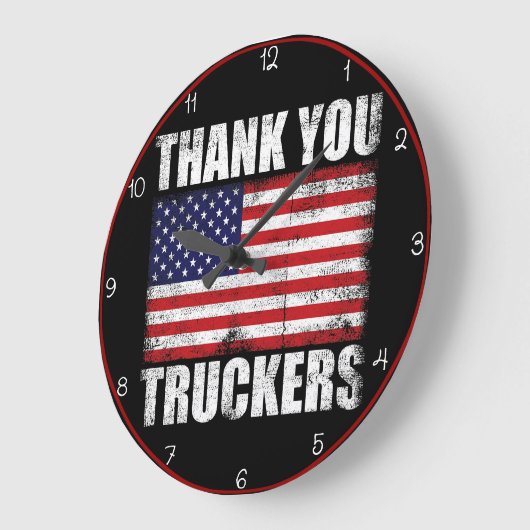 Bedankt Truckers Amerikaanse vlag Grote Klok (Hoek)