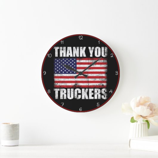 Bedankt Truckers Amerikaanse vlag Grote Klok (Huis)