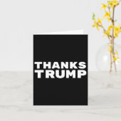 Bedankt Trump - Sarcastisch Kaart (Gele Bloem)