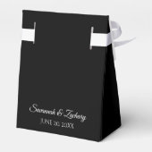Bedankt Tuxedo Wedding Favor Box Bedankdoosjes (Achterkant)