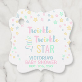 Bedankt Twinkle Twinkle Little Star Baby shower Bedankjes Labels