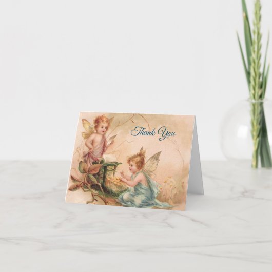 - Bedankt - Two Angels in Pink & Blue, (Voorkant)