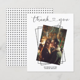 Bedankt Typografie Foto Persoonlijke bruiloft