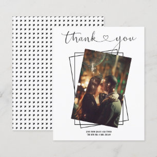 Bedankt Typografie Foto Persoonlijke bruiloft