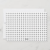 Bedankt Typografie Foto Persoonlijke bruiloft Feestdagenkaart (Achterkant)