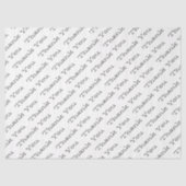 BEDANKT Typografie Modern Minimalistisch Plezier Tissuepapier (Voorkant)